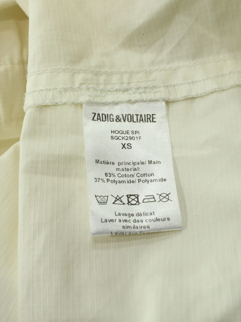 Pre-owned Zadig & Voltaire Hooded Snap-fastening Jacket In Neutral