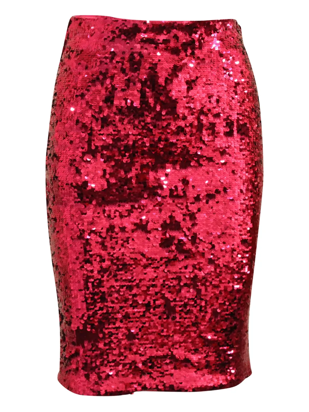 Pre-owned Alice And Olivia Sequin Pencil Midi Skirt In Pink