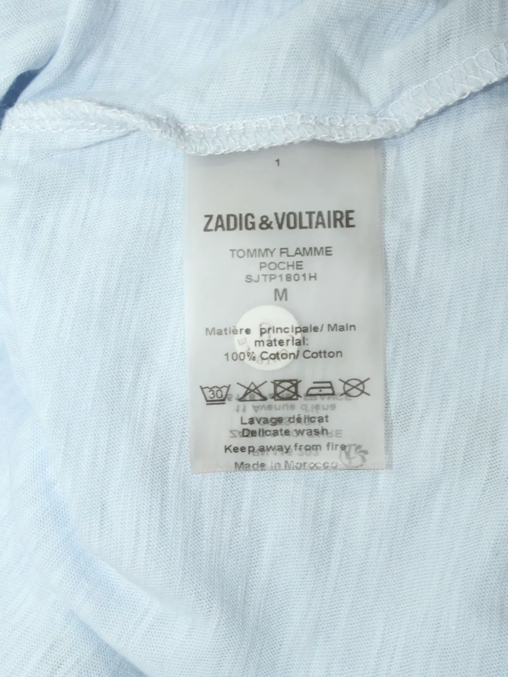 Pre-owned Zadig & Voltaire Cotton T-shirt In Blue