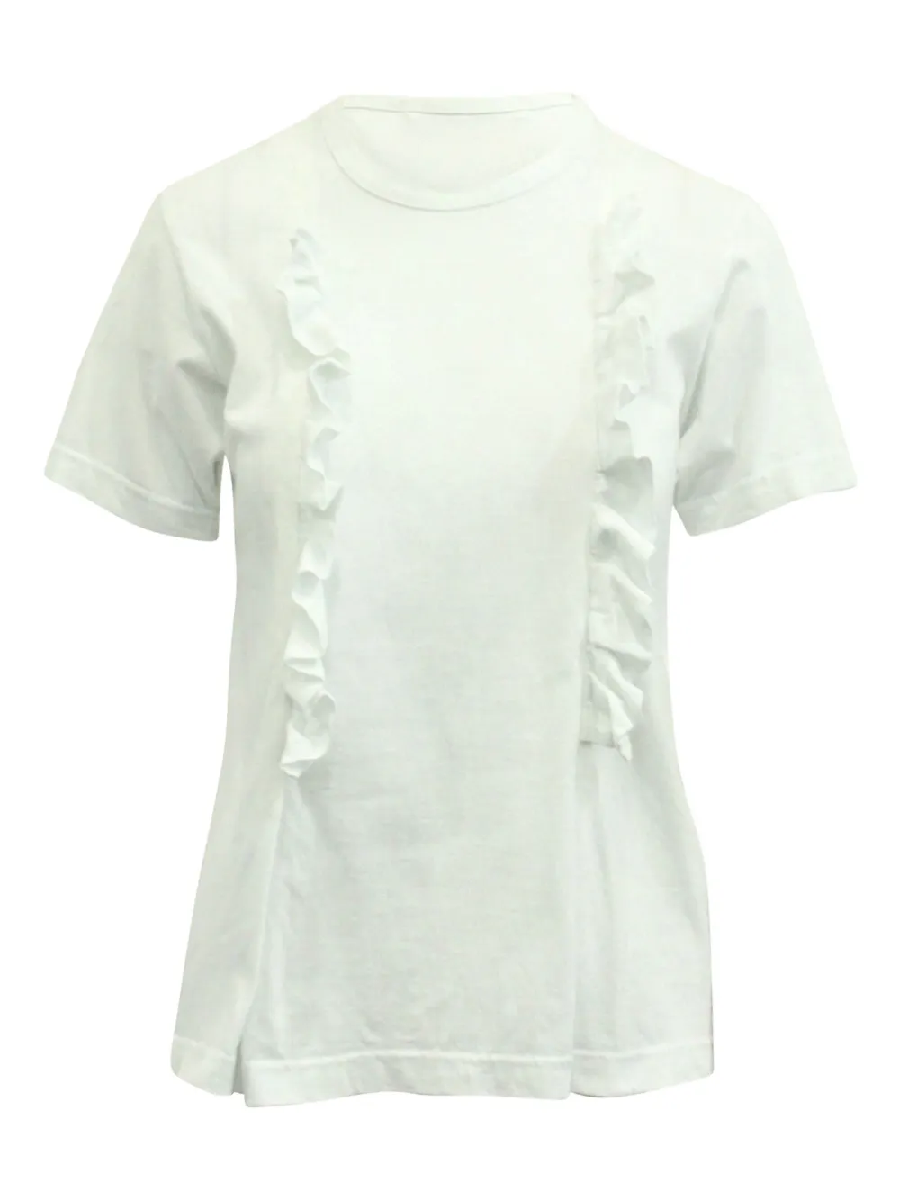 Comme Des Garçons ruffle-detail T-shirt | White | Image 1
