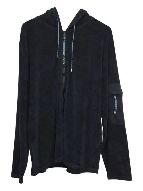 Loewe Pre-Owned hoodie con detalle de parche y cierre