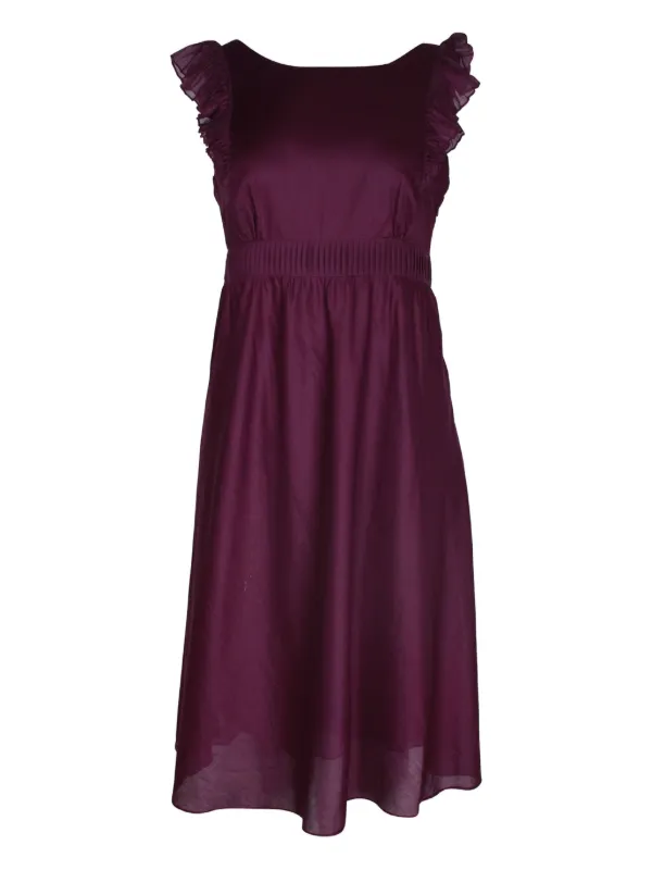strapless open back dress Long Chiffon Bridesmaid Dress, Purple Off-Shoulder Bridesmaid Dress, C   Dairy Bridal