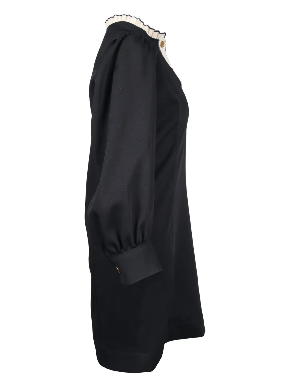Pre-owned Sandro Noemi Mini Dress In Black