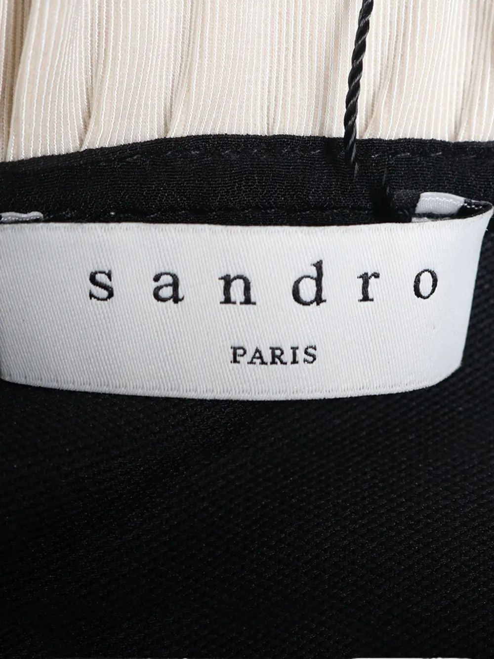 Pre-owned Sandro Noemi Mini Dress In Black