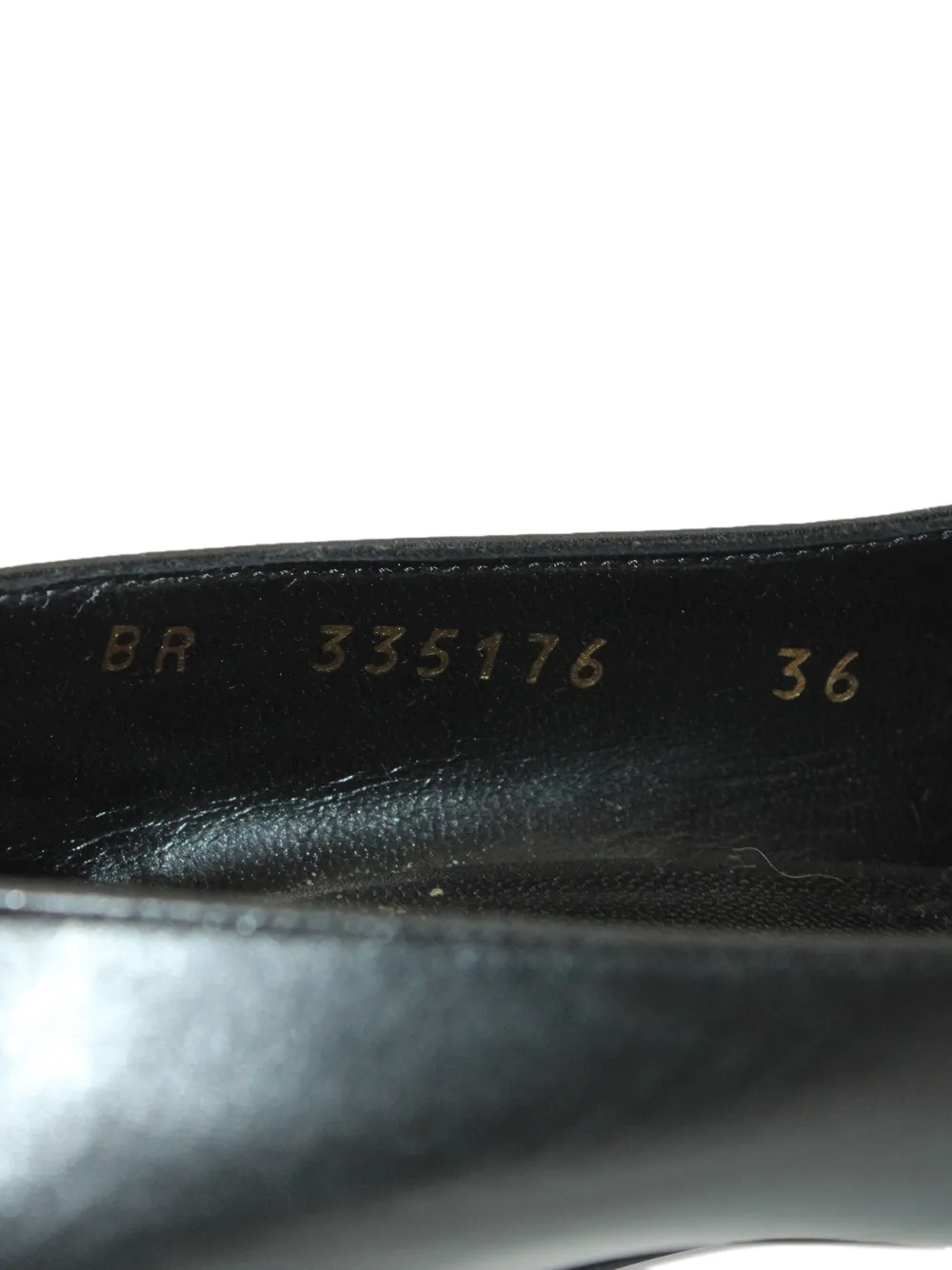 Pre-owned Saint Laurent 80mm Two-tone Zipper Detail Pumps In Black