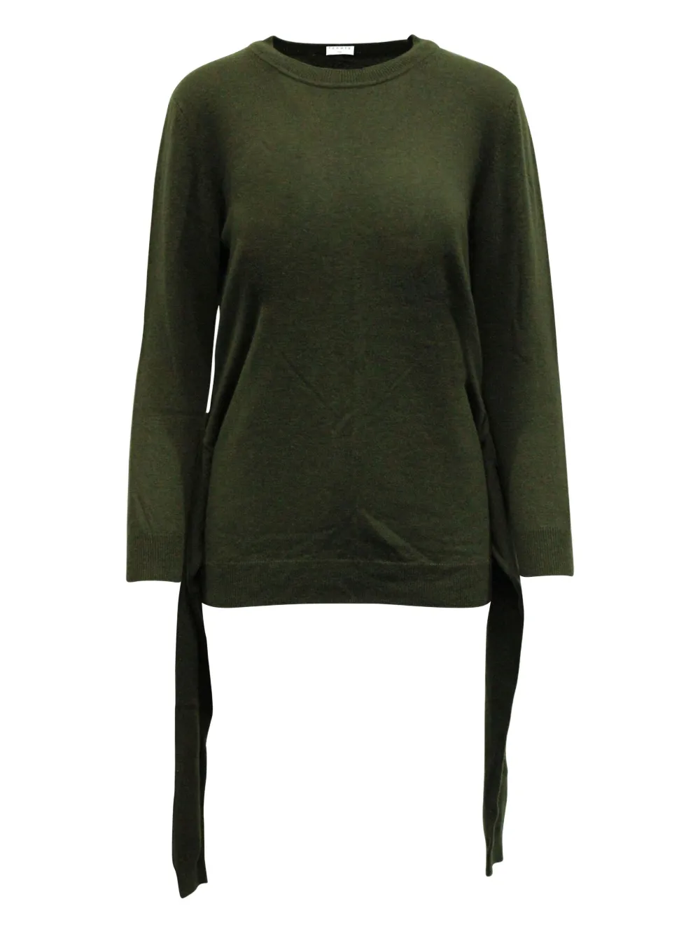 SANDRO tie-detail wool sweater | Green | Image 1