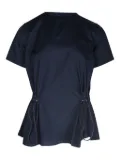 sacai open-back toggle-side top - Blue