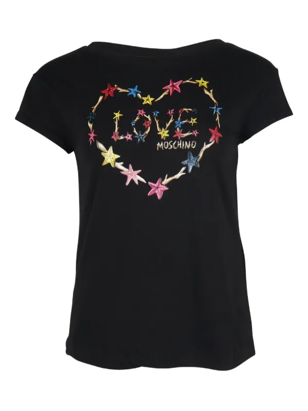 Moschino Print Zalando Magliette Moschino Heart Love Moschino