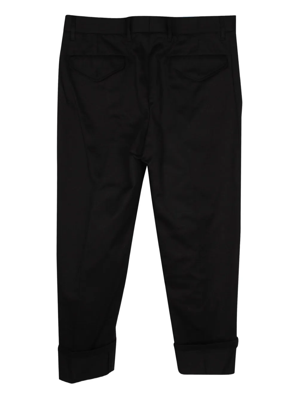 Pre-owned Gucci Web-stripe Wide-leg Trousers In Black