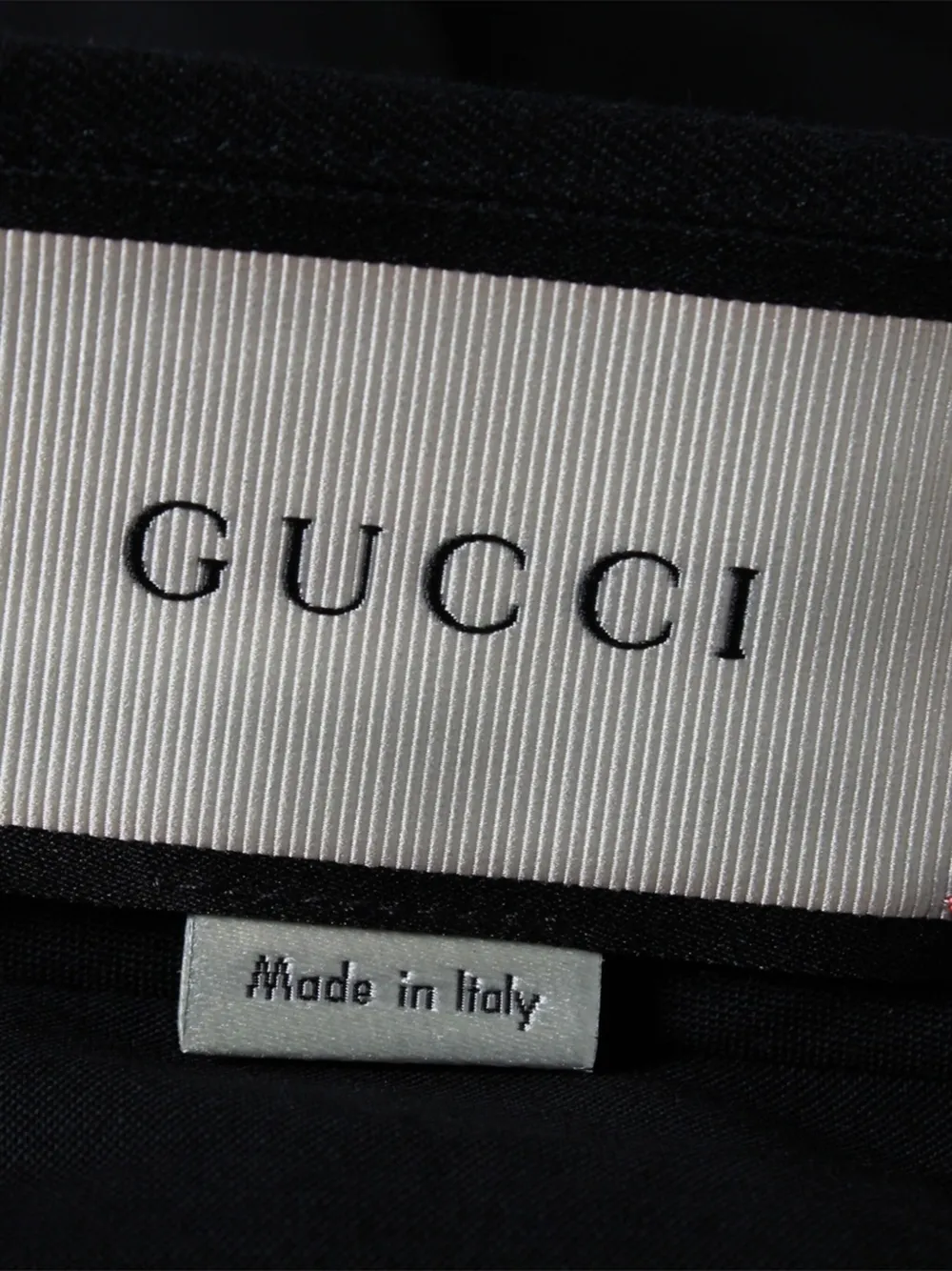Pre-owned Gucci Web-stripe Wide-leg Trousers In Black
