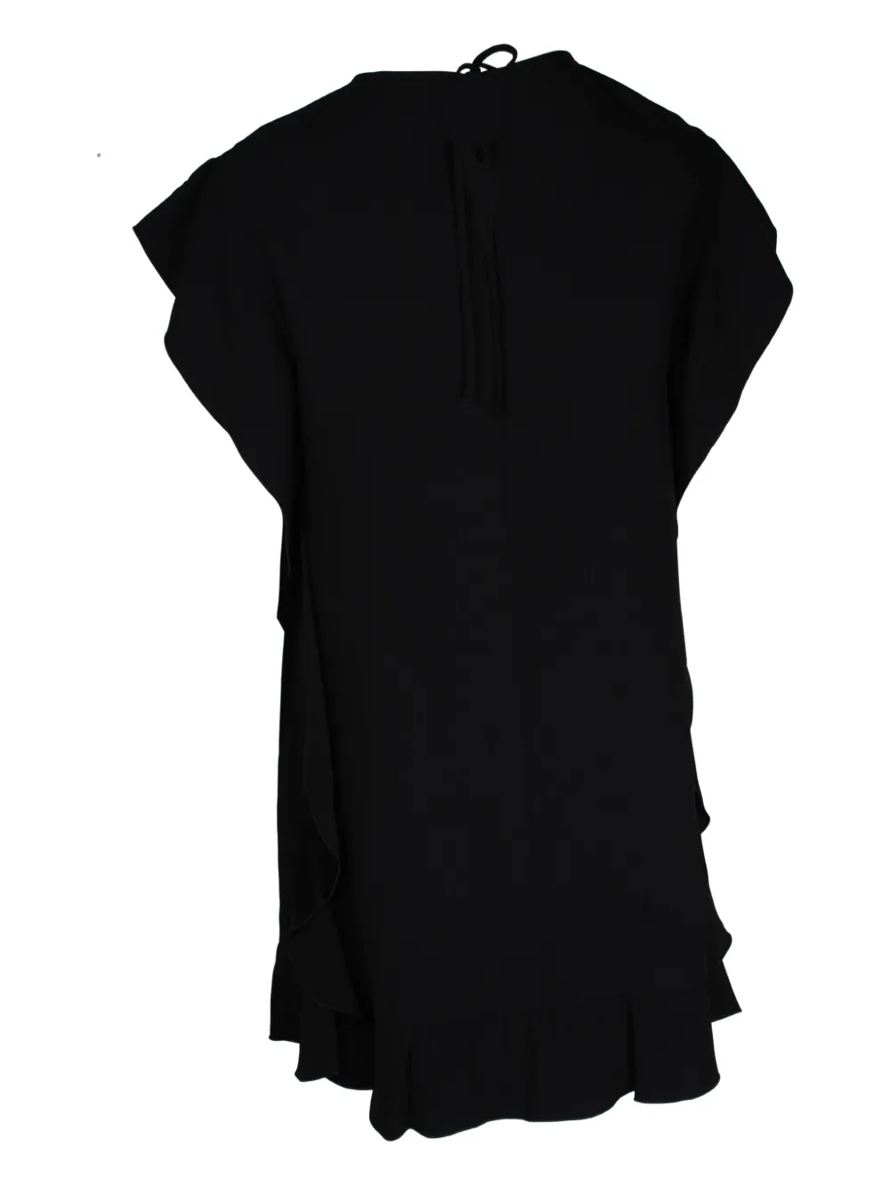 Red Valentino Vintage ruffled mini dress - Zwart