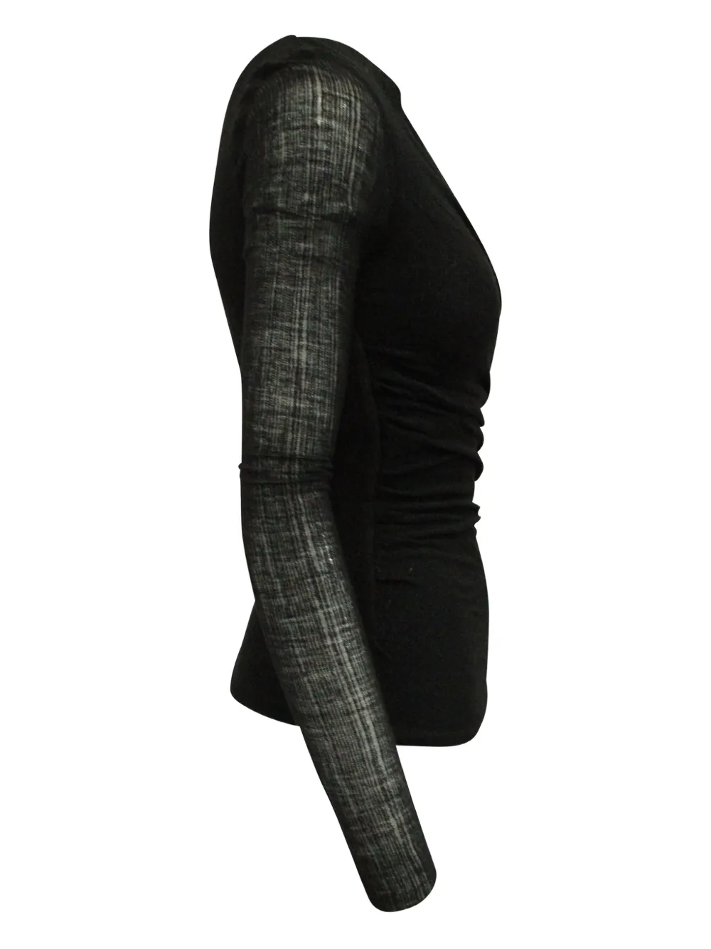 Pre-owned Maje V-neck Top In Black