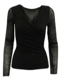 Maje V-neck top - Black