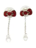 Swarovski Vintage x Hello Kitty Bow drop earrings - Silver