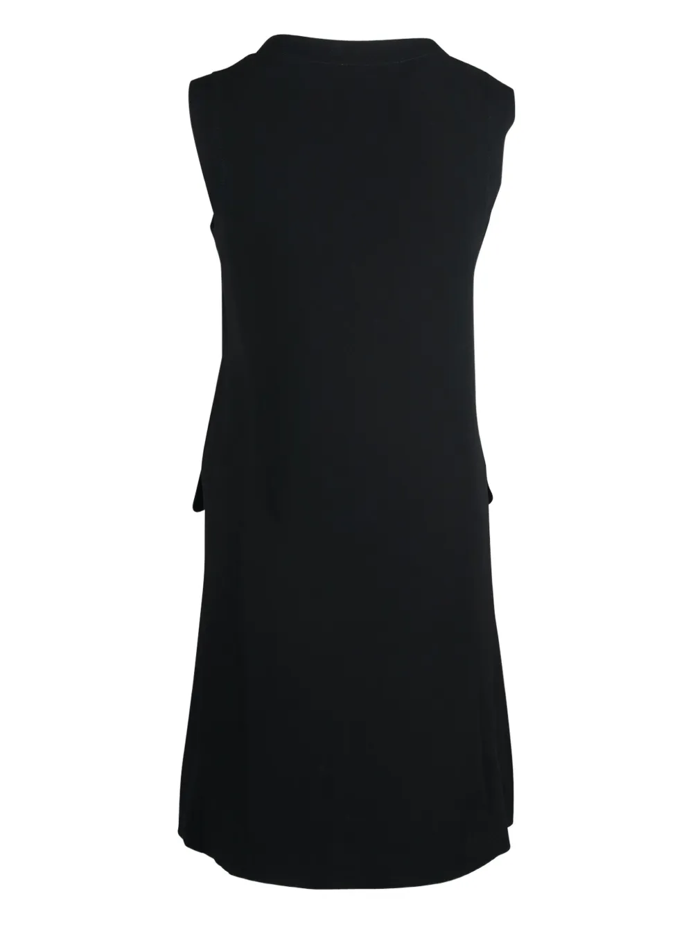 Claudie Pierlot button-detail flap-pocket dress - Zwart