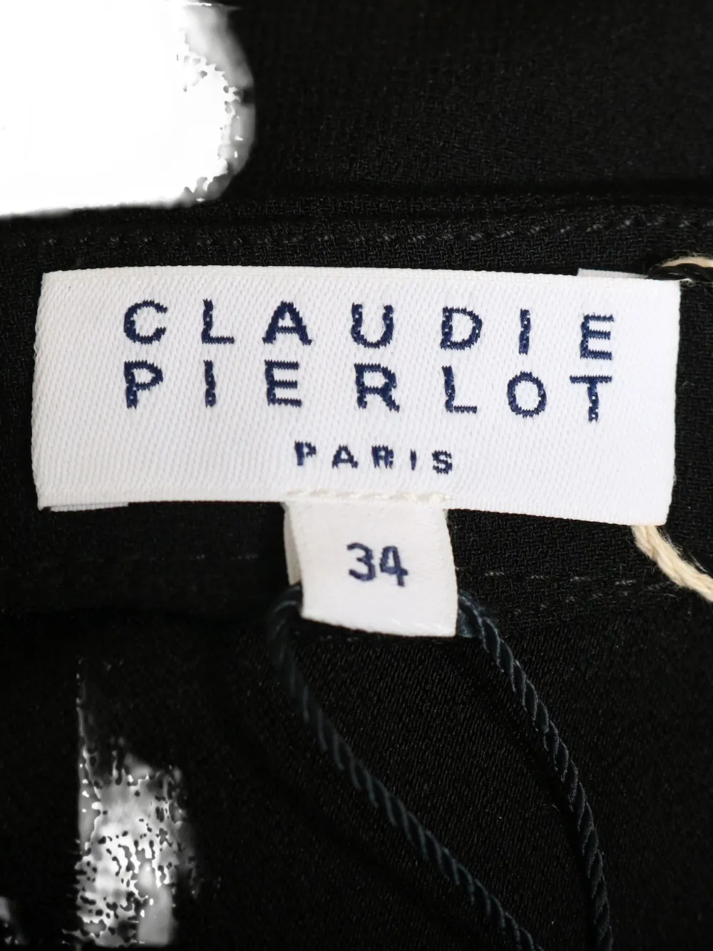 Pre-owned Claudie Pierlot Button-detail Flap-pocket Dress In Black