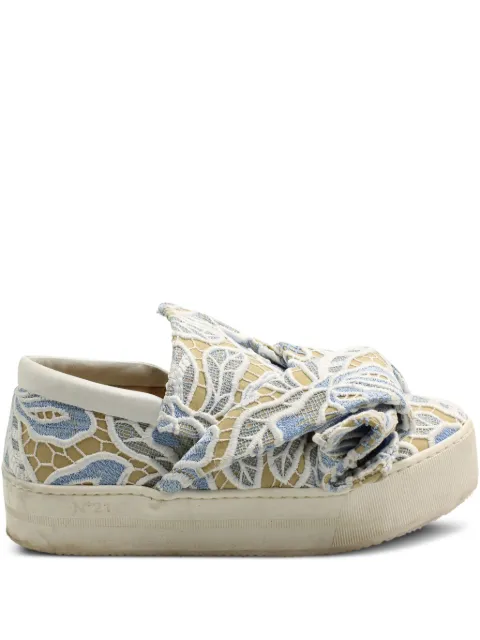 Nº21 knot-detail lace sneakers 