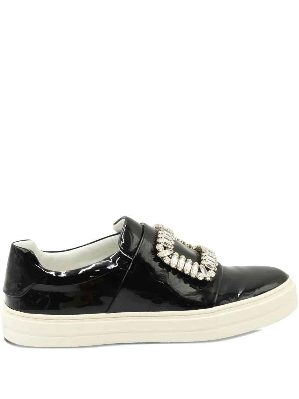 Pre-owned Roger Vivier Vintage Sneaky Viv Sneakers In Black