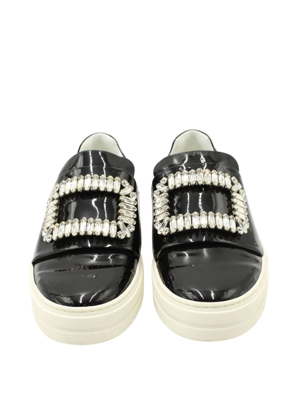 Pre-owned Roger Vivier Vintage Sneaky Viv Sneakers In Black