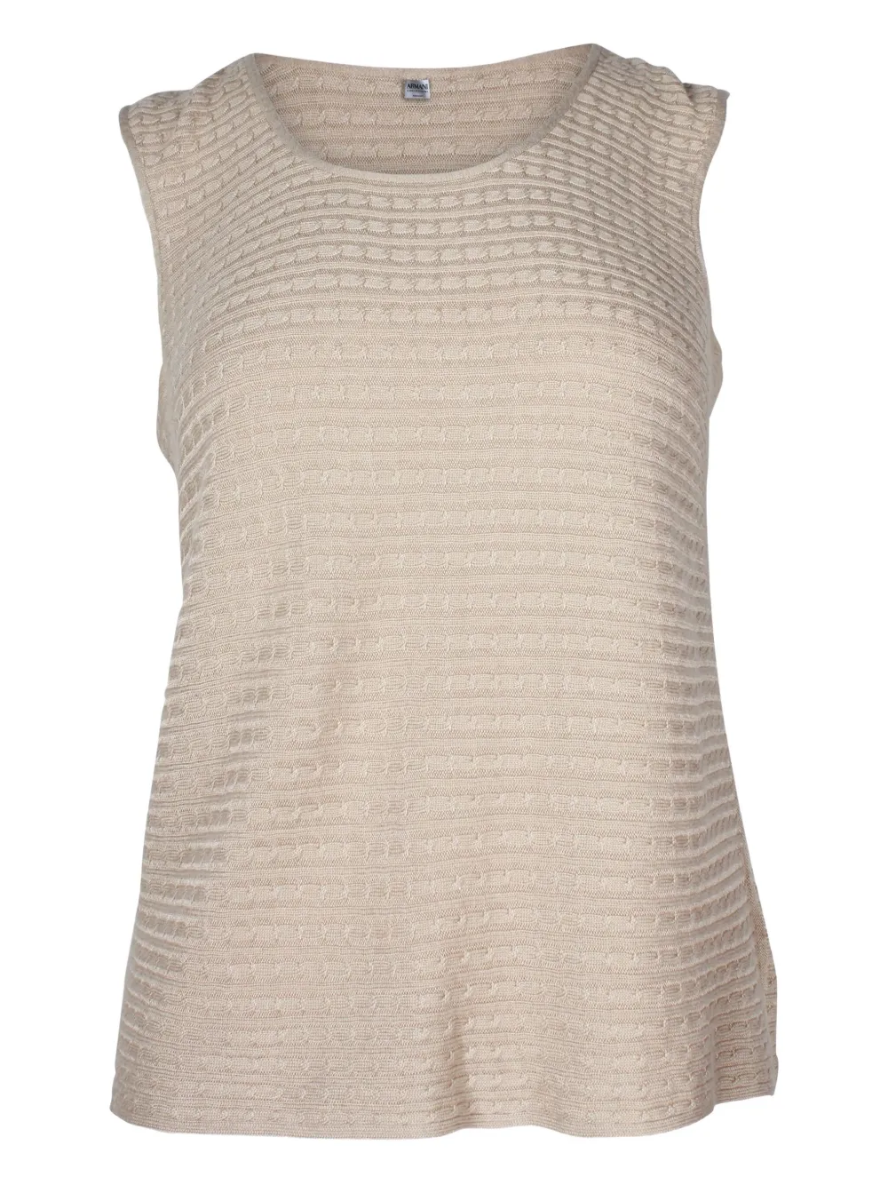 Giorgio Armani Pre-Owned knitted sleeveless top | Neutrals | Image 1