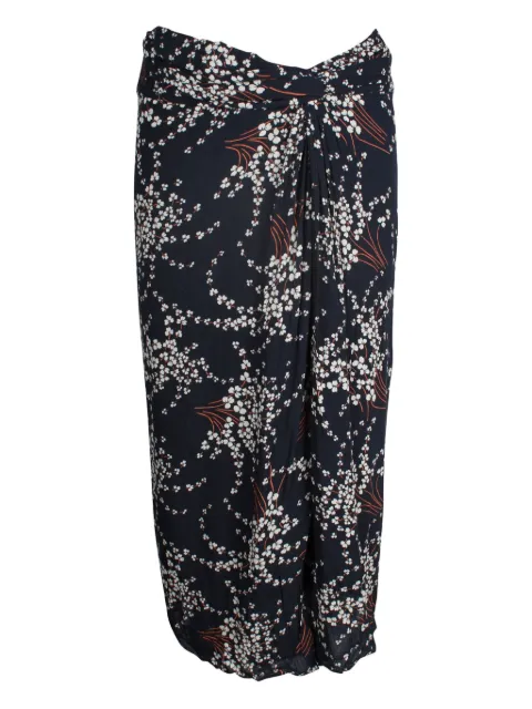 Ba&Sh  floral-print gathered midi skirt