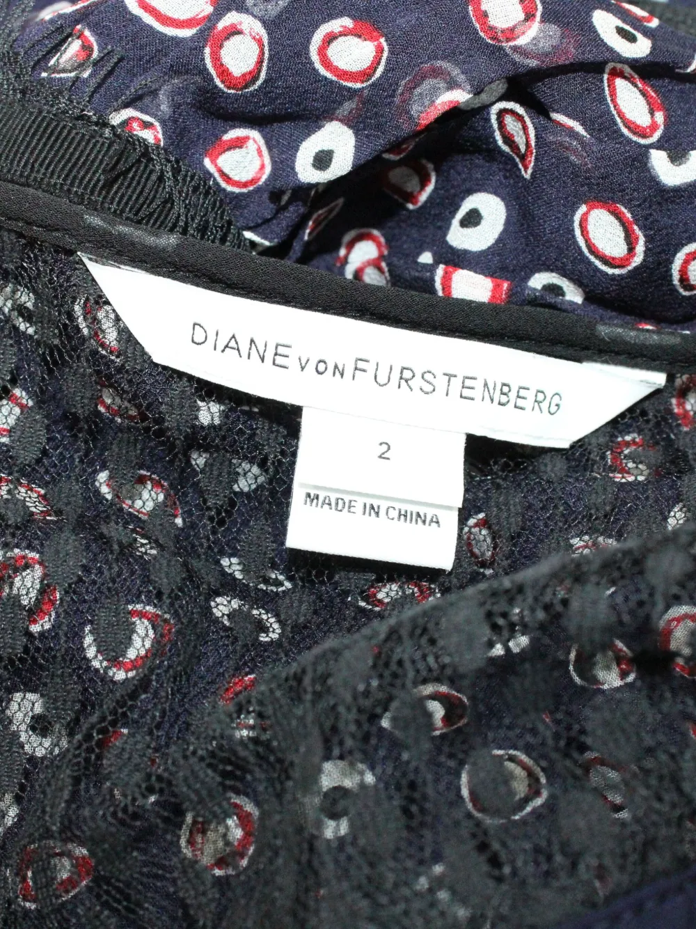 Dvf Vintage Jamie midi dress - Blauw