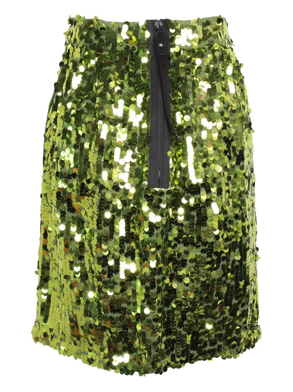 Nº21 sequin side-pocket mini skirt - Groen