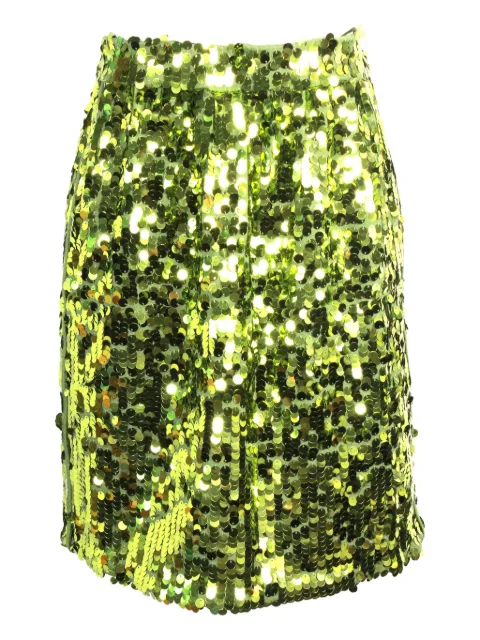 Nº21 falda corta con bolsillo lateral y lentejuelas