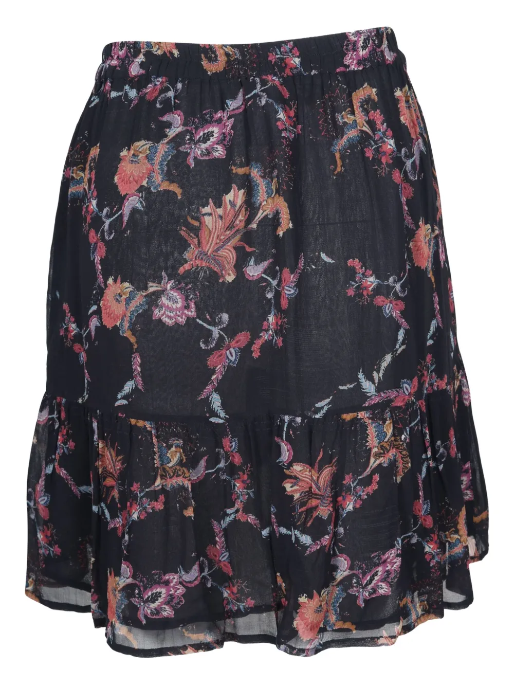 Pre-owned Iro Floral-print Tiered Skirt In Blue