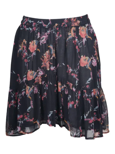 IRO floral-print tiered skirt