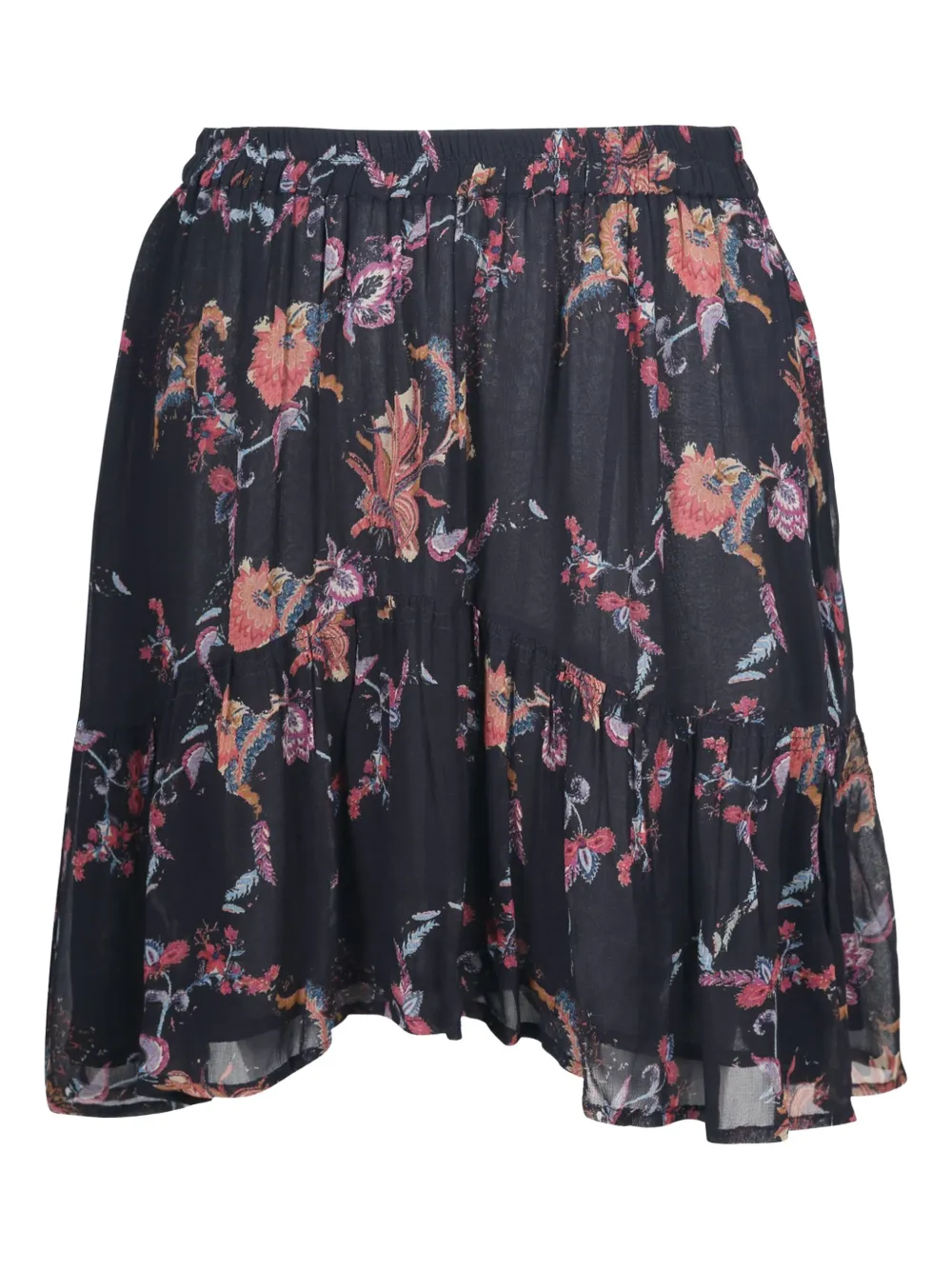 IRO floral-print tiered skirt | Blue | Image 1