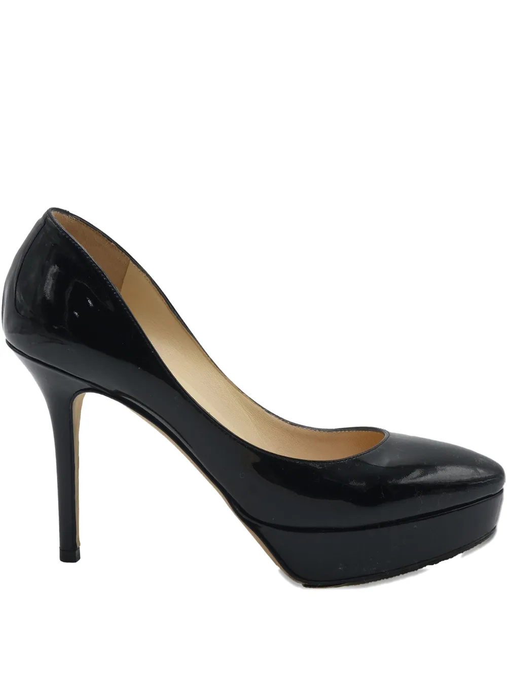 Jimmy Choo Pre-Owned platform patent-leather pumps | Blue | Image 1