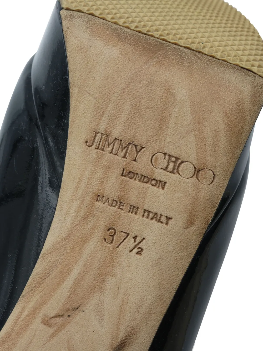 Pre-owned Jimmy Choo Platform Patent-leather Pumps In Blue