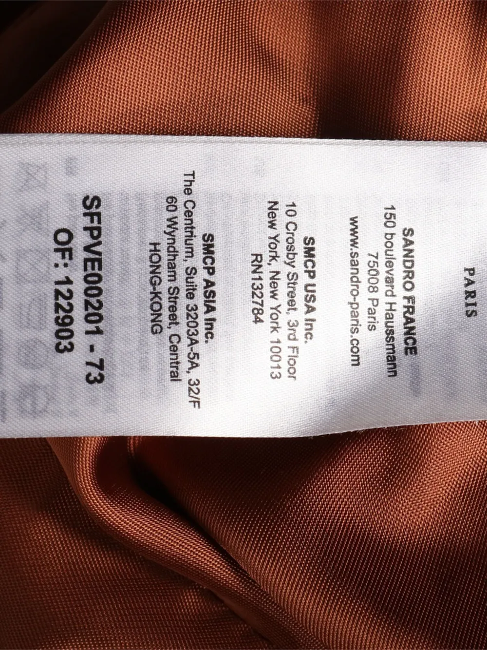 Pre-owned Sandro Double-breasted Blazer In Orange