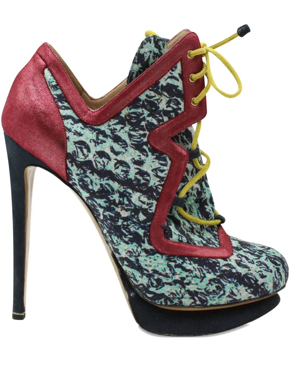 Pre-owned Nicholas Kirkwood Lace-up Stiletto Bootie In Blue
