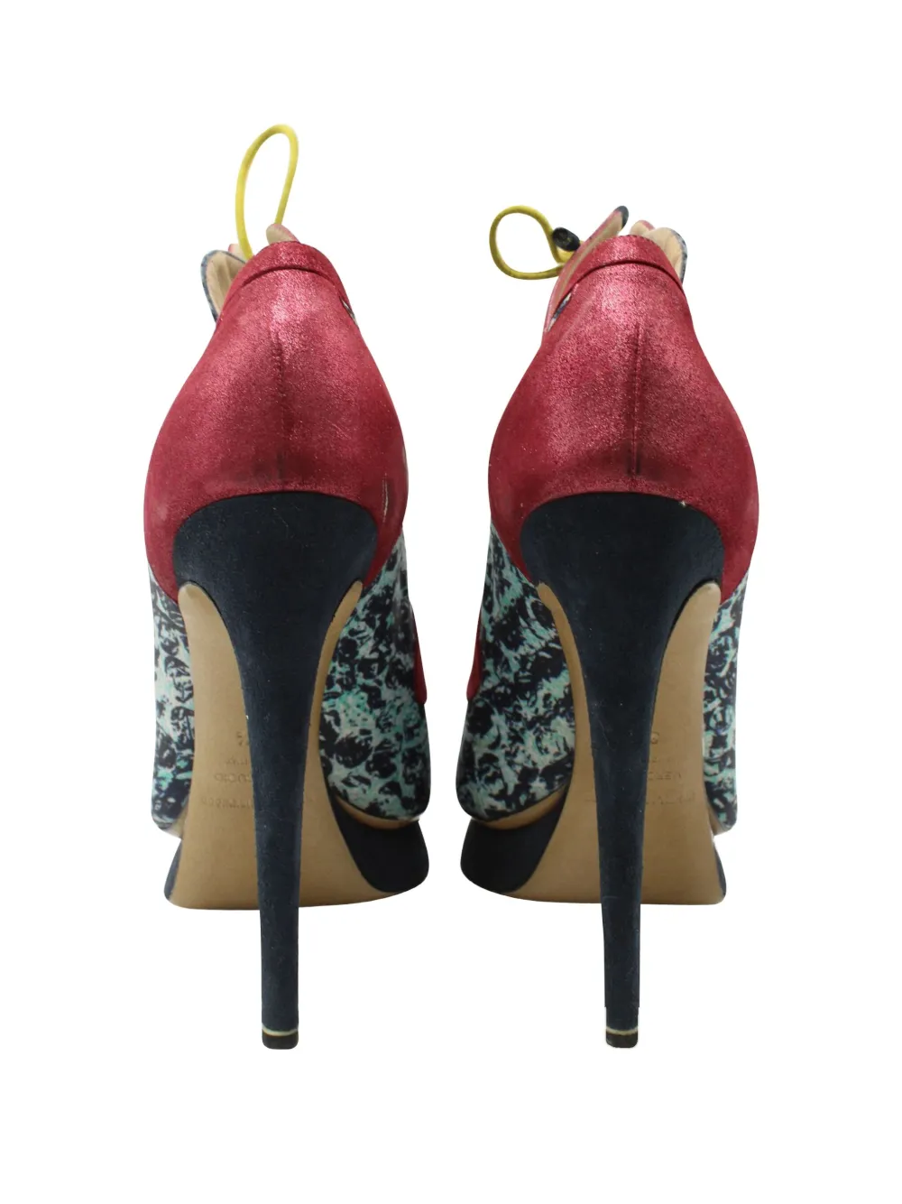 Pre-owned Nicholas Kirkwood Lace-up Stiletto Bootie In Blue