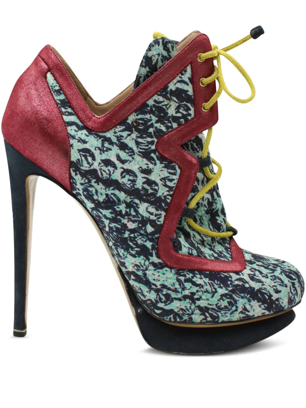 Nicholas Kirkwood lace-up stiletto bootie | Blue | Image 1