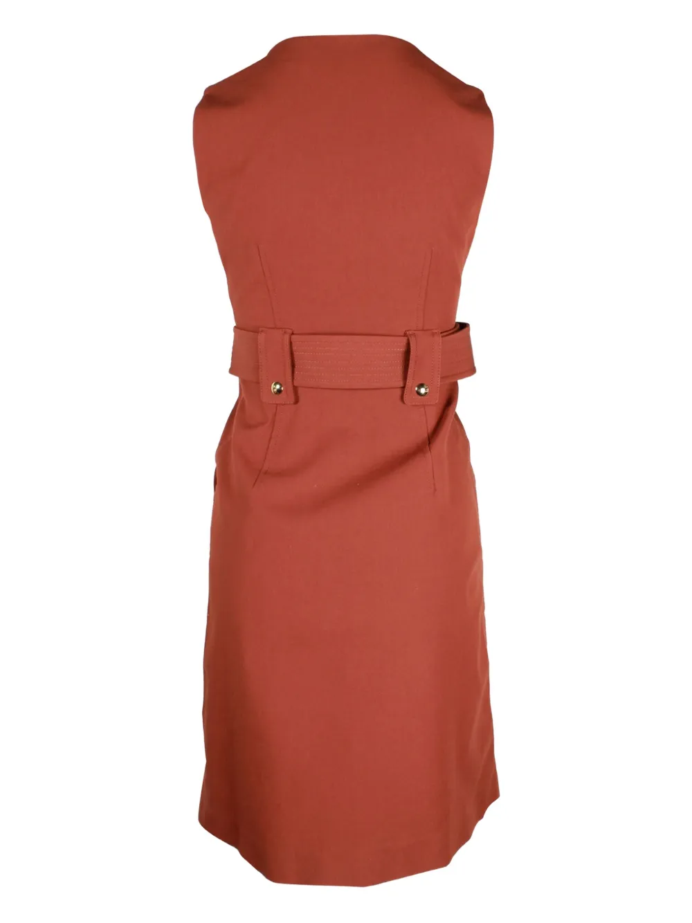 DVF Diane von Furstenberg belted cotton dress - Bruin