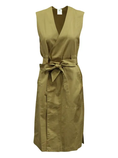 Iris & Ink belted sleeveless midi dress