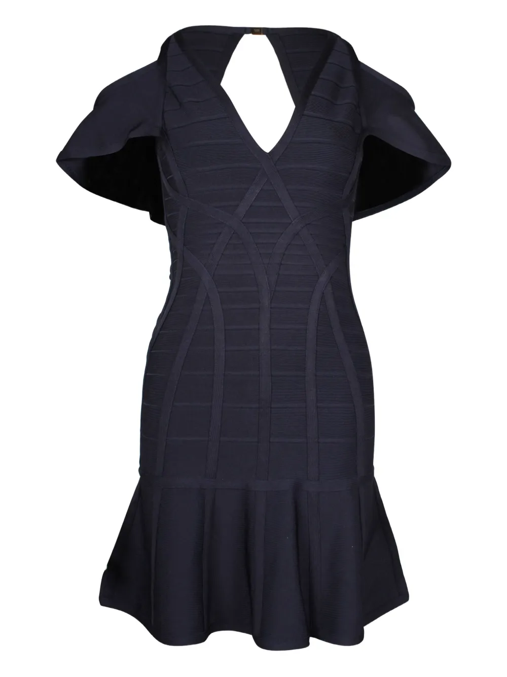 Hervé Léger Pre-Owned bandage flared mini dress | Blue | Image 1