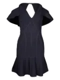 Hervé Léger Pre-Owned bandage flared mini dress - Blue