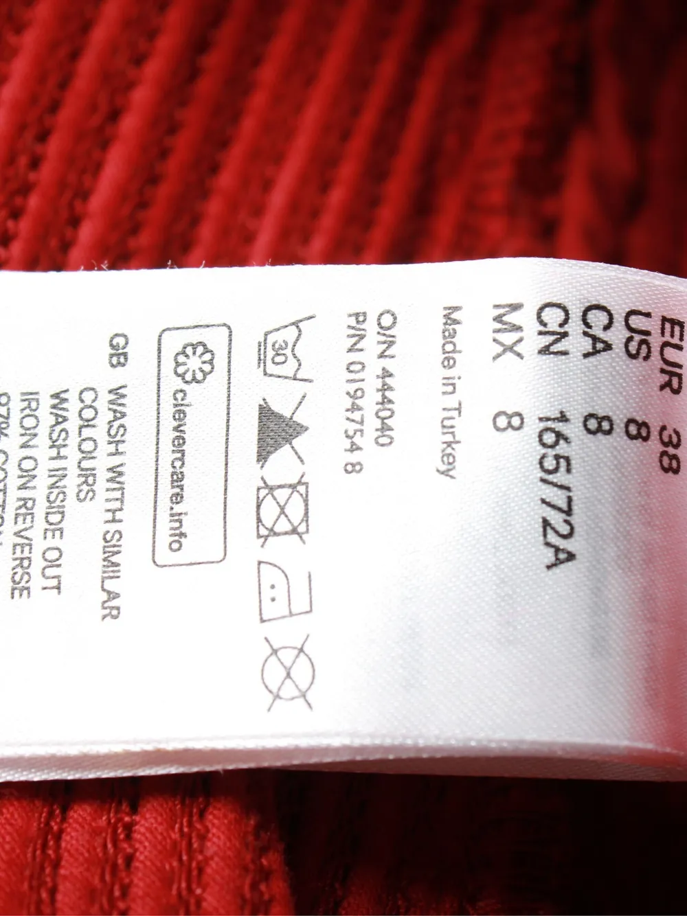 Pre-owned Isabel Marant Vintage X H&m Waxed Biker Jeans In Red
