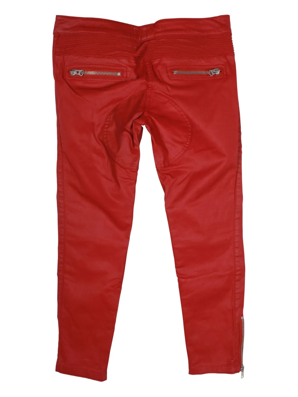 Isabel Marant Vintage x H&M waxed biker jeans - Rood