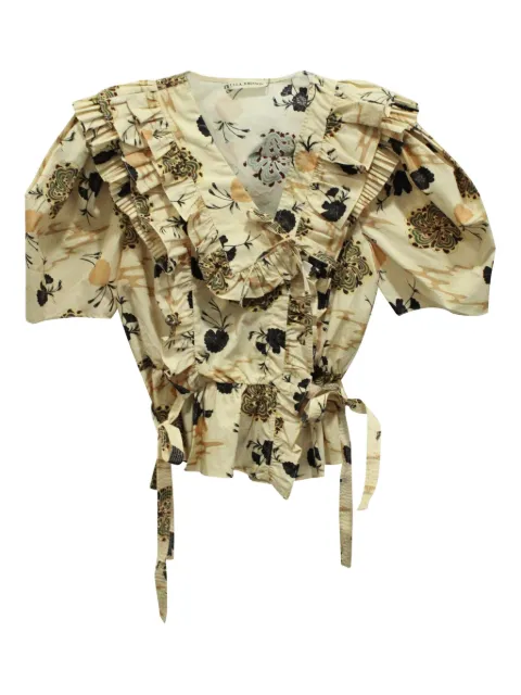 Ulla Johnson floral-print ruffled blouse