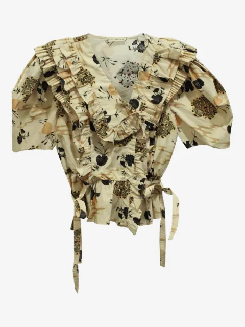 Ulla Johnson floral-print ruffled blouse