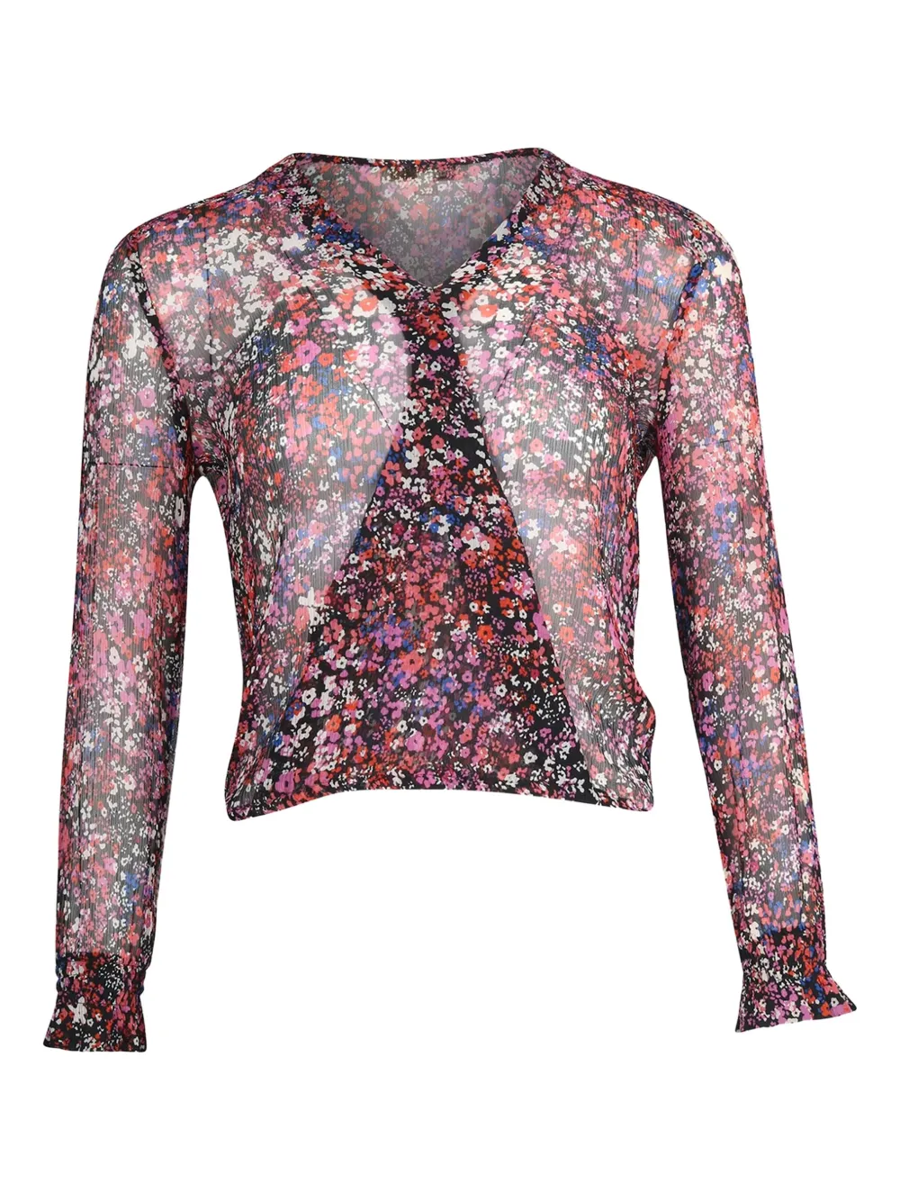 Maje floral-print ruffled top | Pink | Image 1