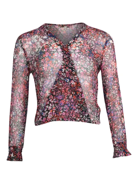 Maje top con volantes y estampado floral