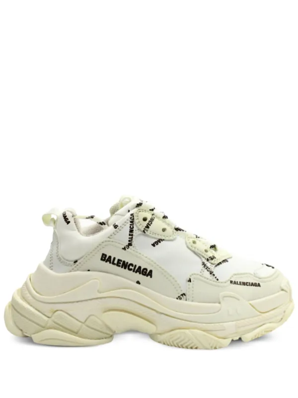 BALENCIAGA ホワイト スニーカー Balenciaga Pre-Owned トリプル S スニーカー | ホワイト | FARFETCH JP