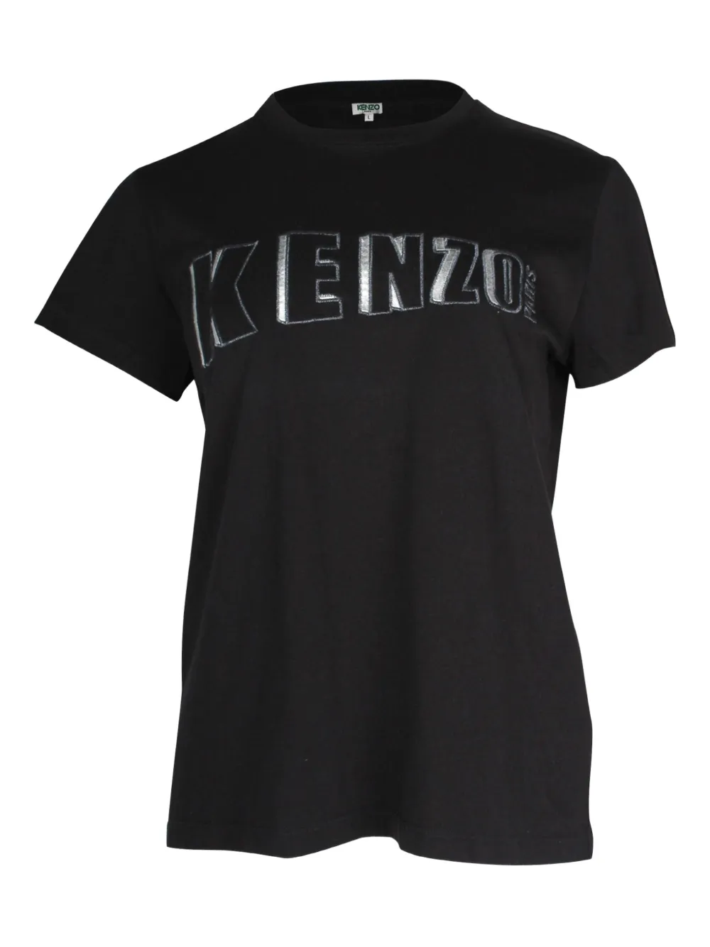 Pre-owned Kenzo Logo-print Cotton T-shirt In Black