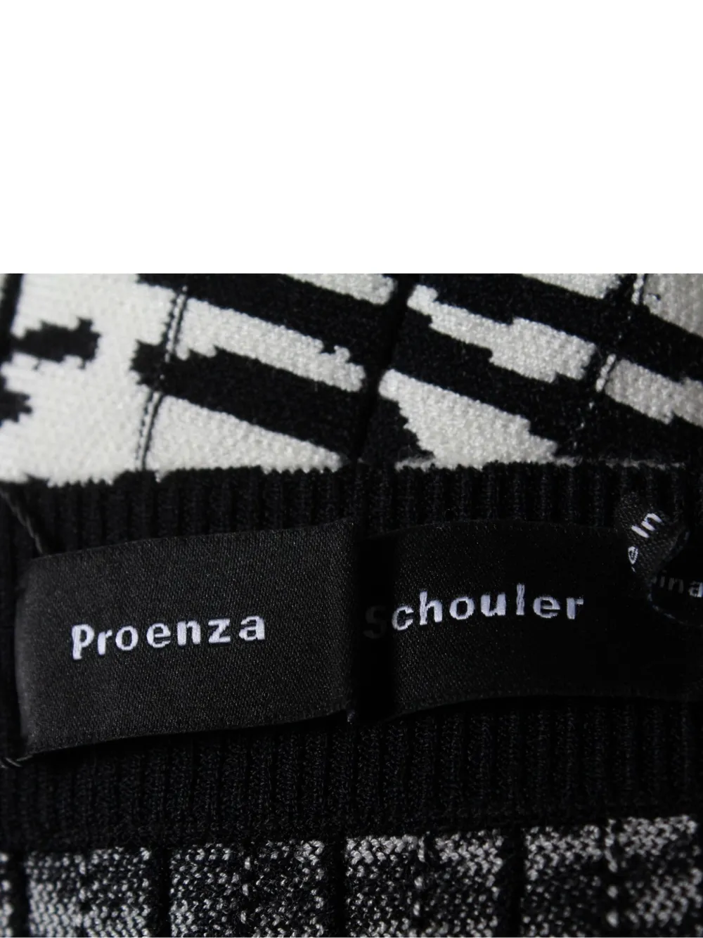 Pre-owned Proenza Schouler Pleated Zebra-print Skirt In Black